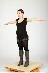 Whole Body Woman T poses Casual Pregnant Studio photo references